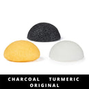PURE SOL. Konjac Sponge - Turmeric - Facial Sponge, 100% Natural Sponge, Eco-Friendly - Gentle Exfoliation, Deep Cleansing, Improved Skin Texture, Stocking Stuffer pureSOL