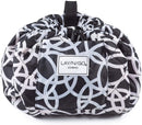 Lay-n-Go Drawstring Makeup Bag – Women’s Travel Cosmetic Case and Jewelry, Electronics, Toiletry Organizer – Rings Lay-n-Go Store
