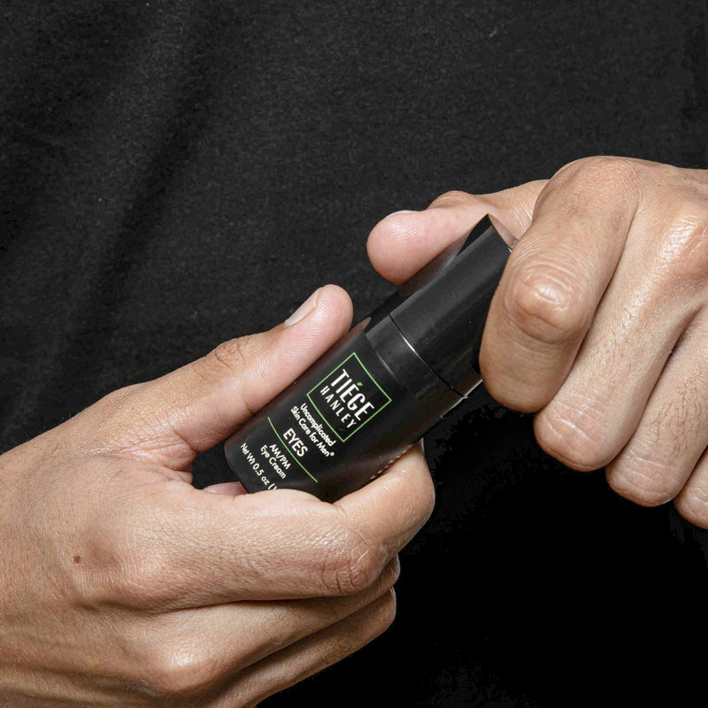 Tiege Hanley Eye Cream for Men (EYES) | Morning and Night | Caffeine to Fight Dark Circles and Wrinkles like a Ninja | Fragrance Free for Sensitive Skin | 0.5 Ounces Tiege Hanley