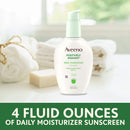 Aveeno Positively Radiant Daily Facial Moisturizer with Broad Spectrum SPF 15 Sunscreen & Total Soy Complex for Even Tone & Texture, Hypoallergenic, Oil-Free & Non-Comedogenic, 4 fl. oz Aveeno