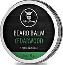 Cedarwood Beard Balm - Styles, Strengthens & Softens Beards and Mustaches - 100% Natural Beard Conditioner with Organic Shea Butter, Tea Tree, Argan & Jojoba Oils in Cedar Scent by Striking Viking Striking Viking