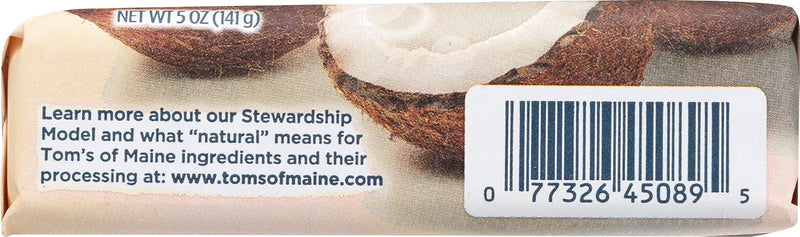 Tom's of Maine Natural Beauty Bar Soap, Creamy Coconut With Virgin Coconut Oil, 5 oz. Infinity Warehouse