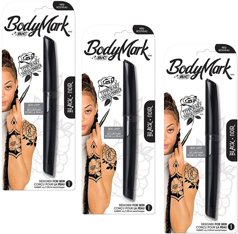 Bic BodyMark Temporary Tattoo Markers - 3 Pack BIC Store