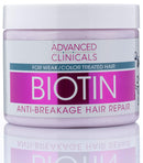 Advanced Clinicals Biotin Anti-Breakage Hair Repair Mask. Strengthen Broken, Color-Treated Hair with Repairing Deep Conditioner Manuka Honey & Caffeine. Hydrating Mask Restores Weak Hair (12 Oz) Advanced Clinicals