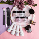 Beetles Dip Powder Nail Starter Kit 6 Colors French Tips Kit, Acrylic Dipping Powder System Starter Nail Kit for French Nail Manicure Nail Art Set Essential Kit, No UV/LED Lamp Needed, 0.53 fl.Oz/each beetles Gel Polish Store