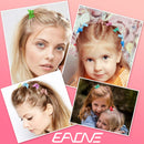 EAONE 50 Pieces Butterfly Hair Clips Pastel Hair Clips Mini Cute Clips Hair Accessories for Hair 90s Girls Women with Box Package, Matte Colors EAONE