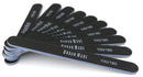 Professional Nail Files 10 Pack Double Sided 100/180 Grit Washable Buffer File 10 Pack Foamily