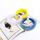 SP SOPHIA COLLECTION Women's Sparkling Crystal Padded Rhinestone Wide Bejeweled Hair Headband Party Hairband Hair Accessories in Iridescent SP Sophia Collection