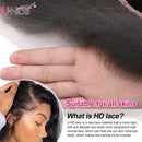 UNice Hair Body Wave 5x5 HD Lace Closure Human Hair Wigs for Black Women Brazilian Unprocessed Virgin Human Hair 5x5 Transparent Lace Front Wig Pre Plucked with Baby Hair 180% Density 22inch UNICE Store