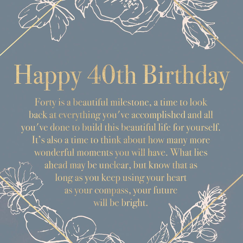 40th Birthday Spa Gift Box - Birthday Gift, Five Decades, Spa Gift For Her, Presents, Gift Ideas, Happy Birthday, Heartfelt Card & Spa Gift Set for Women Dear Ava