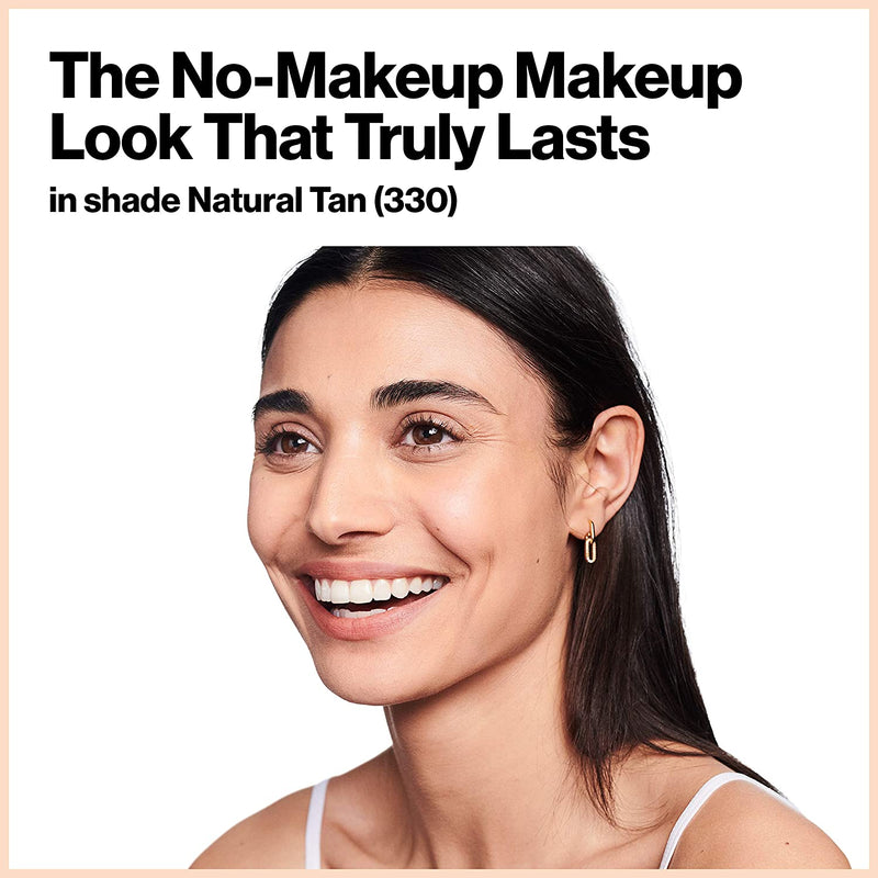 Revlon ColorStay Light Cover Liquid Foundation, Hydrating Longwear Weightless Makeup with SPF 35, Light-Medium Coverage for Blemish, Dark Spots & Uneven Skin Texture, 330 Natural Tan, 1 fl. oz. REVLON Store