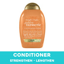 OGX Strength Length + Golden Turmeric Conditioner with Milk to Soothe Scalp Nourish Hair, Ayurveda SulfateFree Surfactants for Stronger Longer Hair, Coconut, 13 Fl Oz OGX