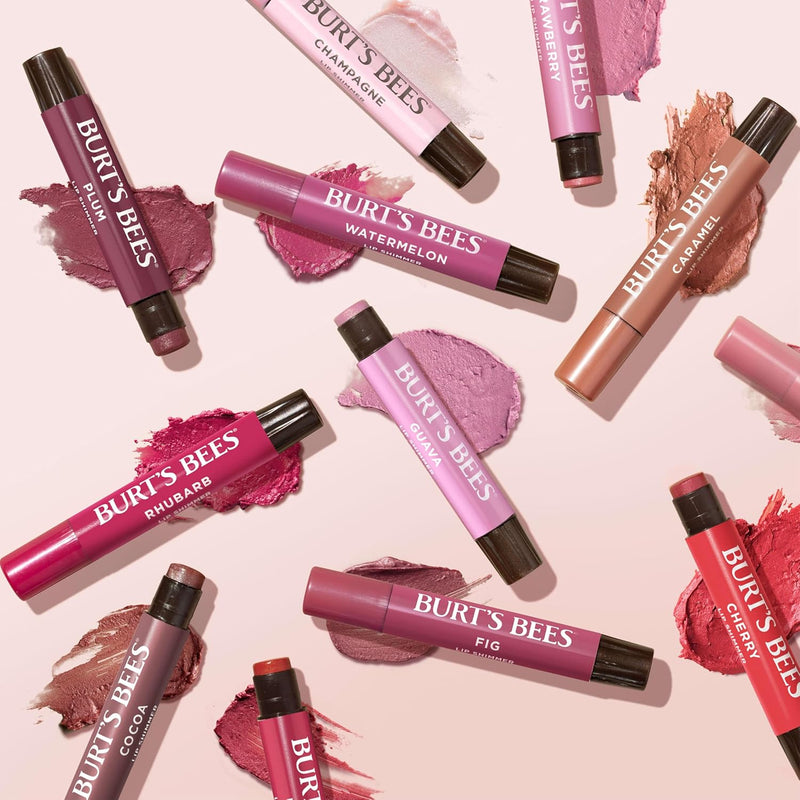 Burt's Bees Lip Shimmer Pink Collection, Tinted Lip Balm Stick, Moisturizing for All Day Hydration with Natural Glowy Pigmented Finish & Buildable Color, 3 Shades; Value Pack, 3 Tubes x 0.09 Oz Infinity Warehouse