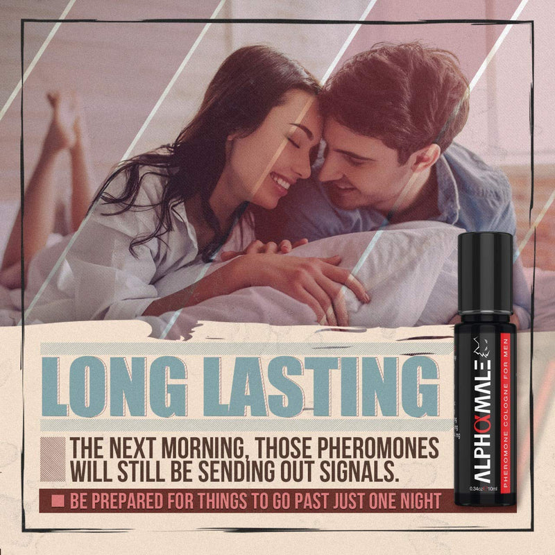 Alpha Male Pheromone Cologne for Men – Premium Pheromone Infused Oil Cologne – Men’s Cologne to Attract Women (0.34oz) AlphaMale