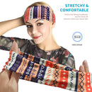 Headbands for Women, Bohemian Style Yoga Elastic Headwraps Head Wrap Hair Band 8 Pack (style-1) ZUOSIVNAT