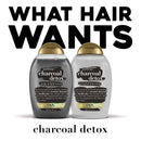 OGX Purifying + Charcoal Detox Conditioner for Buildup Removal and Light Nourishment, No Sulfates, 13 fl oz OGX