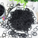 EAONE 1500Pcs Small Hair Bands Baby Hair Ties Tiny Elastics Rubber Bands for Girls and Women with Box Packaged, Black EAONE