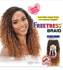 FreeTress Crochet Braids Boho Hippie Braid 12" (3-PACK, CARAMELT) MilkyWay