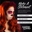 Water Activated Face and Body Paint - Red, 18g Cake Tub - Pretend Costume and Dress Up Makeup by Splashes & Spills splashes & spills