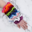 Large Solid Scrunchie - Set of 2 - Grey Motique Accessories