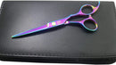 Professional Hair Cutting Shears,6 Inch Barber hair Cutting Scissors Sharp Blades Hairdresser Haircut For Women/Men/kids 420c Stainless Steel Rainbow Color (A) JAVENPROLIU