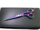 Professional Hair Cutting Shears,6 Inch Barber hair Cutting Scissors Sharp Blades Hairdresser Haircut For Women/Men/kids 420c Stainless Steel Rainbow Color (A) JAVENPROLIU