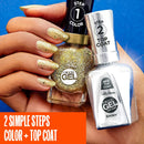 Sally Hansen Miracle Gel Nail Polish Shiny Top Coat, 101 Miracle Gel 3.0 Shiny Top Coat, 0.5 Fl Ounce Sally Hansen