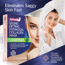 7 Piece V Line Shaping Face Masks – Lifting Hydrogel Collagen Mask with Aloe Vera – Anti-Aging and Anti-Wrinkle Band - Double Chin Reducer Strap - Contouring, Slimming and Firming Face Lift Sheet Stylia Store