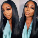 UNice Hair U Part Wig Human Hair, Glueless Straight Human Hair Wigs for Black Women, Brazilian Virgin Hair Full Head U Shape Clip in Half Wig 150% Density 22inch UNICE Store