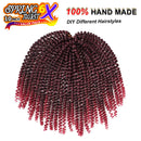 6 Packs Spring Twist Braiding Hair 10 Inch Spring Twists Bomb Twist Hair Fluffy Butterfly Locs Twist Crochet Braids Synthetic Crochet Braids Hair Extensions for Women (15Strands,T1B/BUG