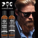 Beard Wash & Beard Conditioner Set with Argan Oil - Aids Growth and Volume - Softens, Smooths & Strengthens All Types of Beards & Mustaches - Made In the USA The Gentlemen's Beard