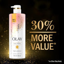 Olay Cleansing & Moisturizing Womens Body Wash 4ct with Vitamin B3 and Hyaluronic Acid 26 fl oz (Pack of 4) Infinity Warehouse