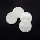 AUEAR, 10 Pack Makeup Powder Puffs Washable Satin Velour Powder Pads with Ribbon 2.36 Inch (White) AUEAR