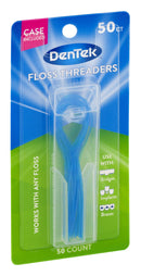 DenTek Floss Threaders | For Braces, Bridges, and Implants | 50 Count (Pack of 1) DenTek