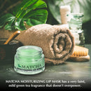 Moisturizing Green Tea Matcha Sleeping Lip Mask Balm, Younger Looking Lips Overnight, Best Solution For Chapped And Cracked Lips, Unique Lip Gloss Formula And Power Benefits Of Green Tea (Matcha) Once Upon A Tea