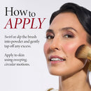 LAURA GELLER NEW YORK Retractable Black Kabuki Brush for Liquid, Cream and Powder Face Makeup With Aluminum Handle Infinity Warehouse