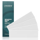 Onsen Nail Buffer Block Replacement Pads - 3 Way Buffing Smooth Shine Natural Nail Polisher with 3 Sides Coarse Soft Silky for Professional Nail Care, Nail Buffer Replacement Pads, 4x White Pads, 1pk Onsen Secret