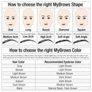 Godefroy MyBrows Long Lasting Eyebrow Transfers, Soft Arch, Natural Black, 12-Pairs of Brows Godefroy Store