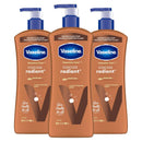 Vaseline Intensive Care Body Lotion Cocoa Radiant 3 count for Dry Skin Lotion Made with Ultra-Hydrating Lipids and Pure Cocoa Butter for a Long-Lasting, Radiant Glow 20.3 Oz Infinity Warehouse