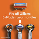 Gillette Fusion5 Mens Razor Blade Refills, 4 Count, Lubrastrip for a More Comfortable Shave Gillette