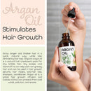 Argan Oil Organic, Virgin, 100% Pure, Cold Pressed Argon Oil Serum For Hair Stimulate Growth for Dry and Damaged Hair. Argan Oil for Skin Body Moisturizer. Nails Protector 4 oz Premium Nature