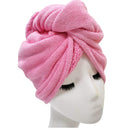 Polyte Microfiber Hair Turban Wrap Drying Towel, 4 Pack (12x28 in, Dark Gray, Gray, Pink, White) Polyte Store