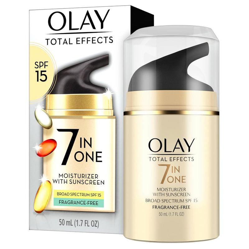 OLAY Total Effects 7-in-1 Anti-Aging Face Moisturizer with SPF 15, Fragrance-Free 1.7 oz Infinity Warehouse