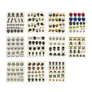 ALLYDREW 15 Sheets Skulls Water Slide Nail Art Decals Water Transfer Nail Decals (220+ Nail Decals) allydrew