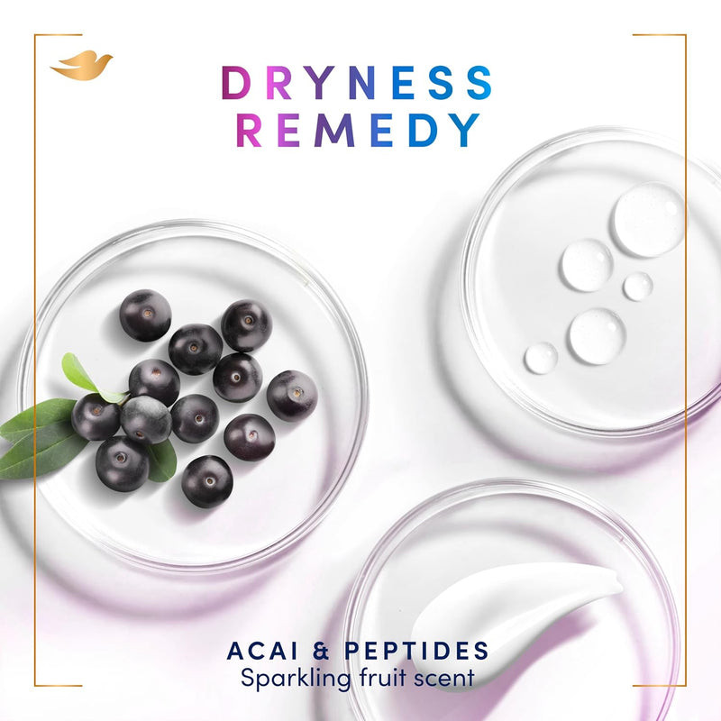 Dove Prebiotic Boost Hand Wash Dryness Remedy 4 Count for Lasting Softness, with Acai & Peptides, 12 oz Infinity Warehouse