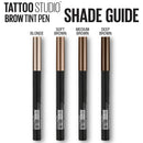 Maybelline New York TattooStudio Brow Tint Pen Makeup, Medium, Brown, 1 Count Maybelline New York