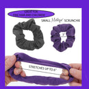 Small Scrunchies Cotton Hair Bobble - Set of 3 - Neon Green Motique Accessories