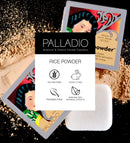 Palladio Rice Powder, Translucent, Loose Setting Powder, Absorbs Oil, Leaves Face Looking and Feeling Smooth, Helps Makeup Last Longer For a Flawless, Fresh Look Palladio