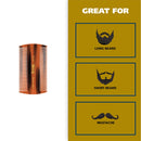 Wahl Beard & Mustache Wallet Comb for Men's Grooming - Handcrafted & Hand Cut with Cellulose Acetate - Smooth, Rounded Tapered Teeth - Model 3327 WAHL