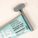 Davids Natural Toothpaste, SPEARMINT, Whitening, Antiplaque, Fluoride Free, SLS Free, 5.25 OZ Metal Tube, Tube Roller Included Davids